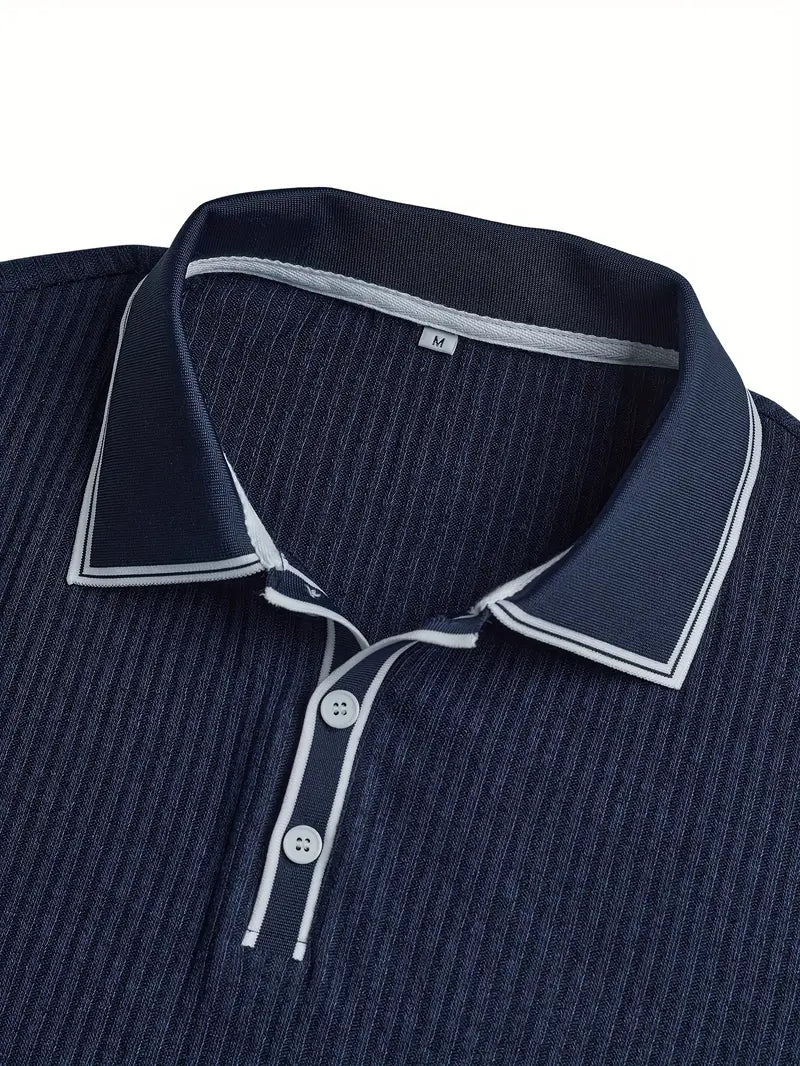 Mode Lumiére™| Elegant short-sleeved polo shirt