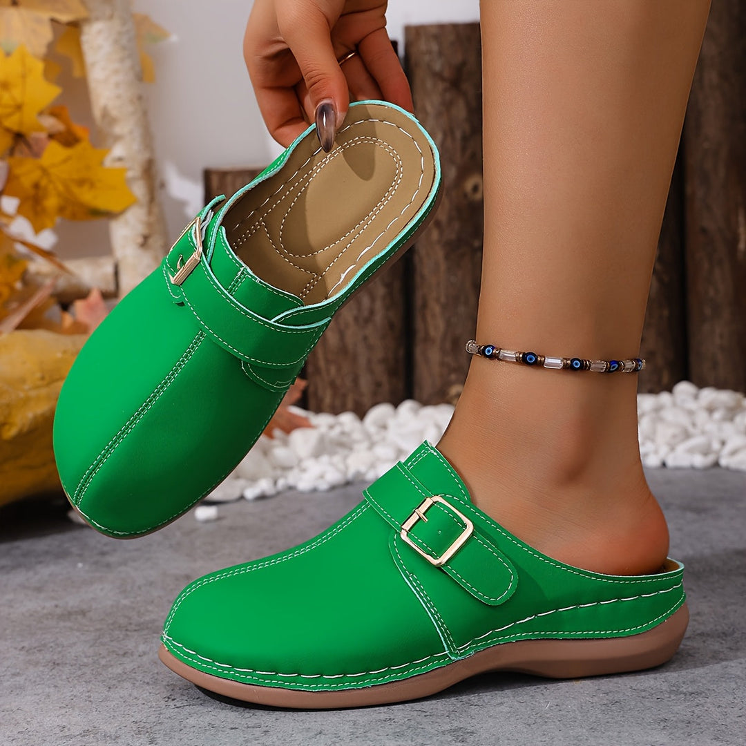 Velina | Everyday Comfort Buckle Clogs