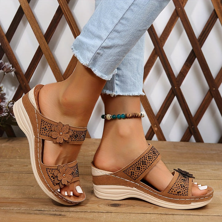 Mode Lumiére™| Rosalie Comfortable Wedge Sandals