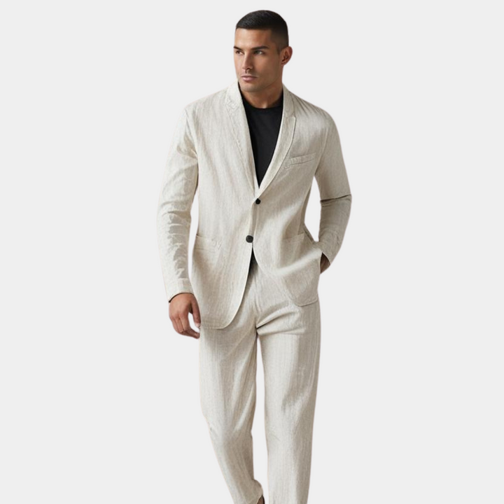 Jean et Marcel™ | Men's elegant two-piece linen suit