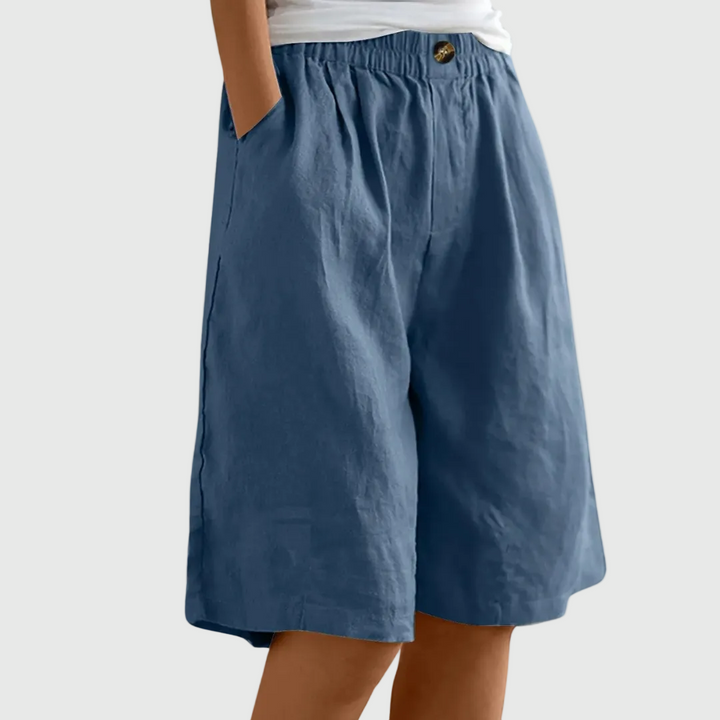 Mode Lumiére™| Marie Elastic Waist Loose Shorts