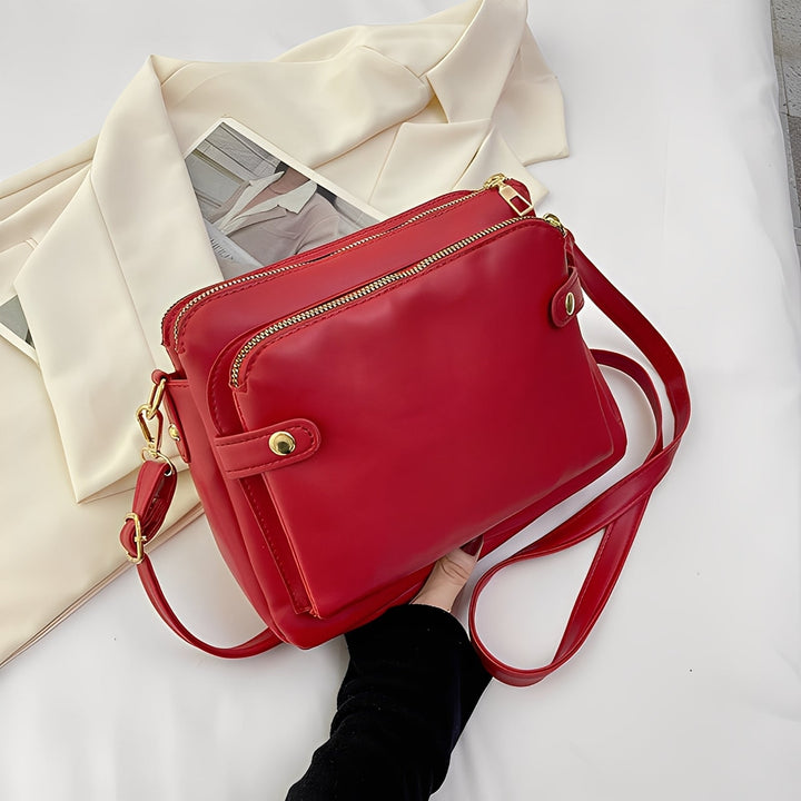 Michaela - Classic Leather Women's Shoulder Bag