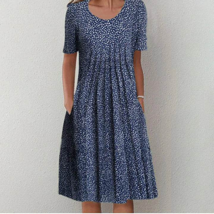 Women's flared floral summer dress - Emma