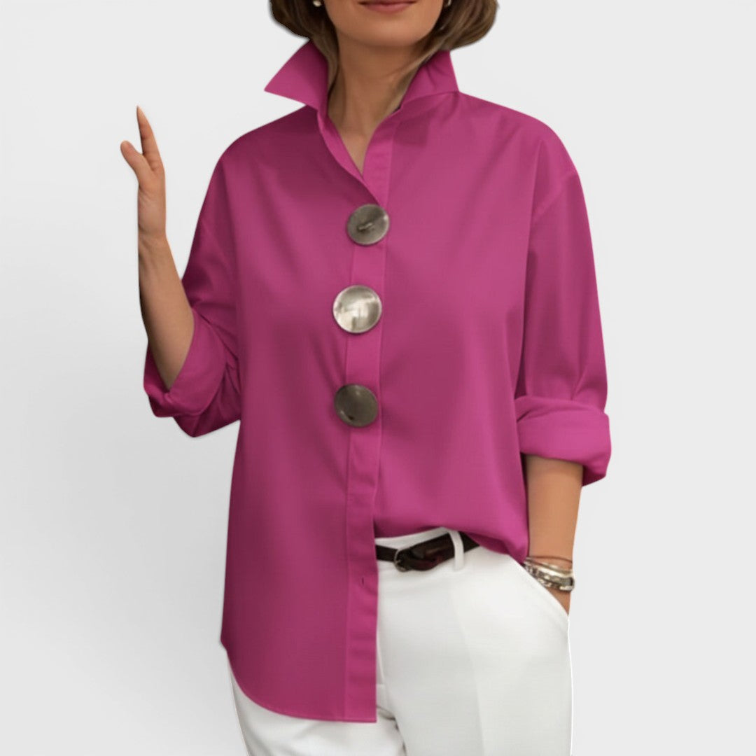 Elodie™ | Chic High-Neck Blouse
