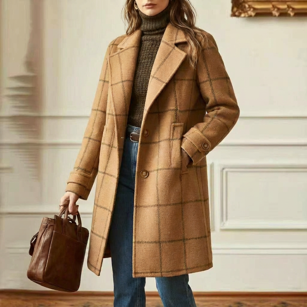 Arvae – Elegant checked coat