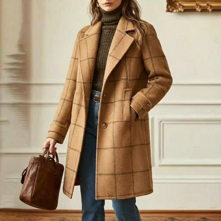 Arvae – Elegant checked coat
