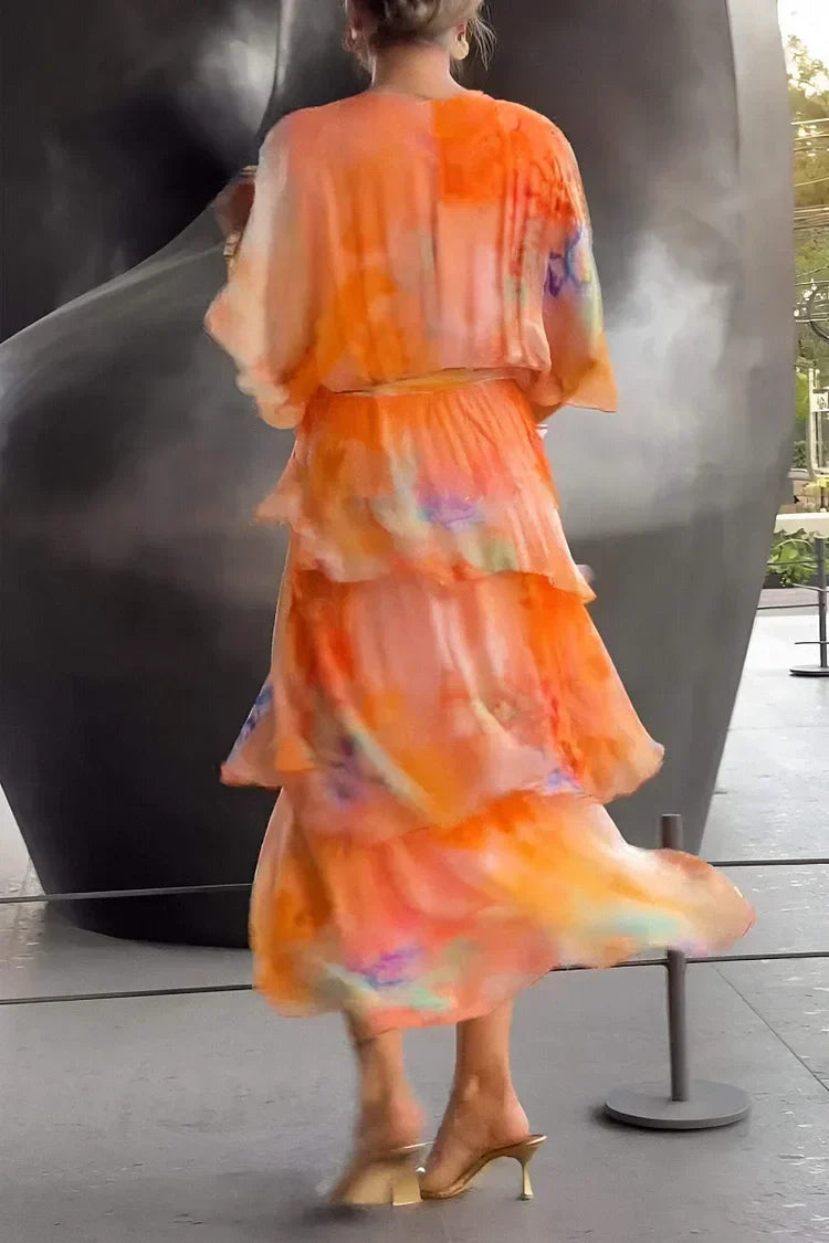Cassia – Elegant chiffon dress