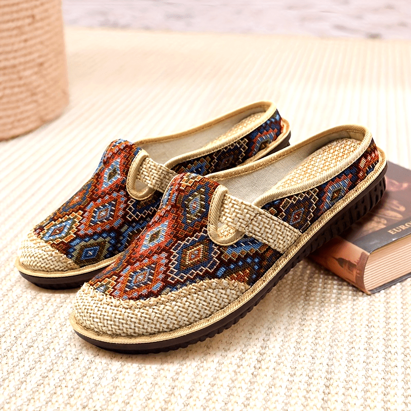 Orlena | Bohemian Woven Clogs