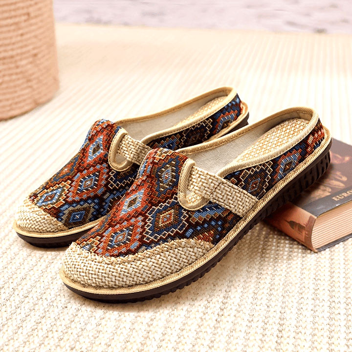 Orlena | Bohemian Woven Clogs