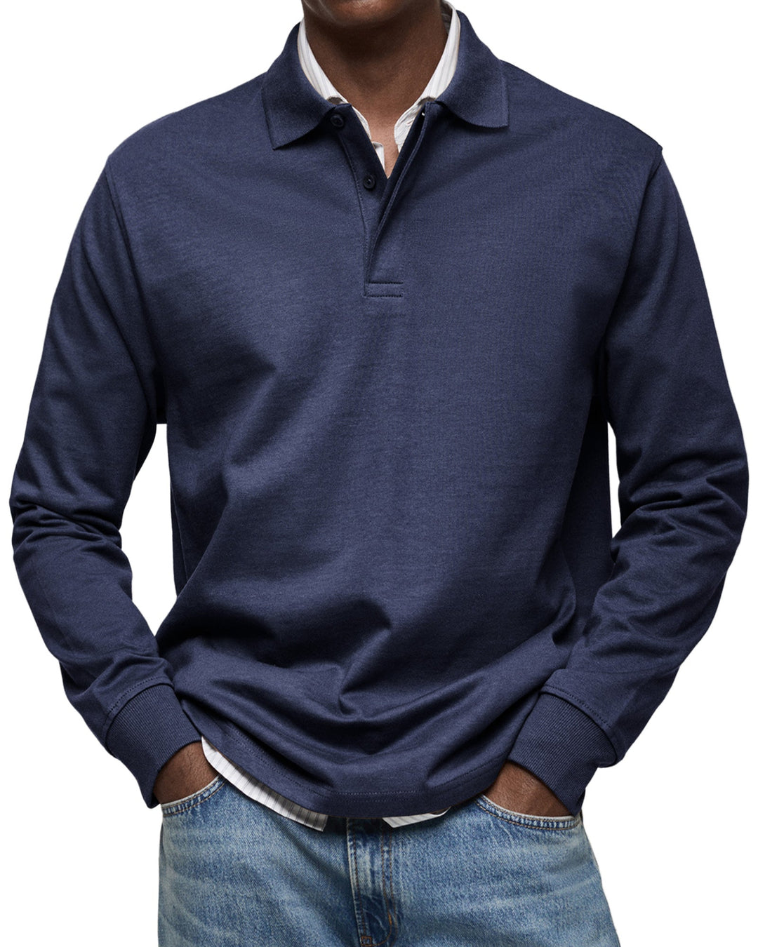 Mode Lumiére™ | Luxury Long-Sleeved Polo