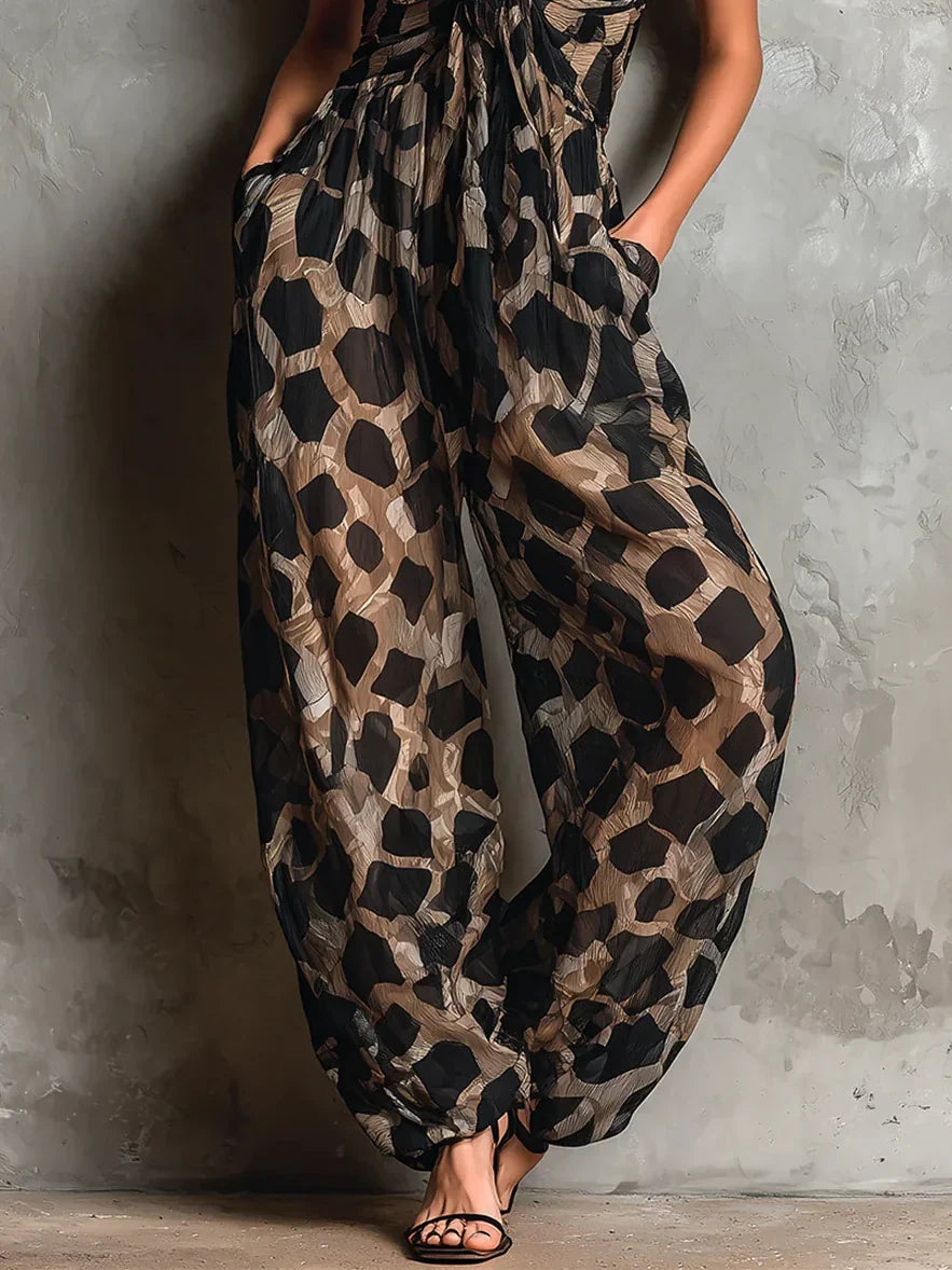 Constance Leopard Print Playsuit