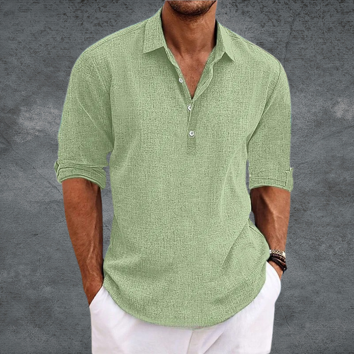 Lumiere Fashion Minimalist Linen Shirt Elegant Summer Style