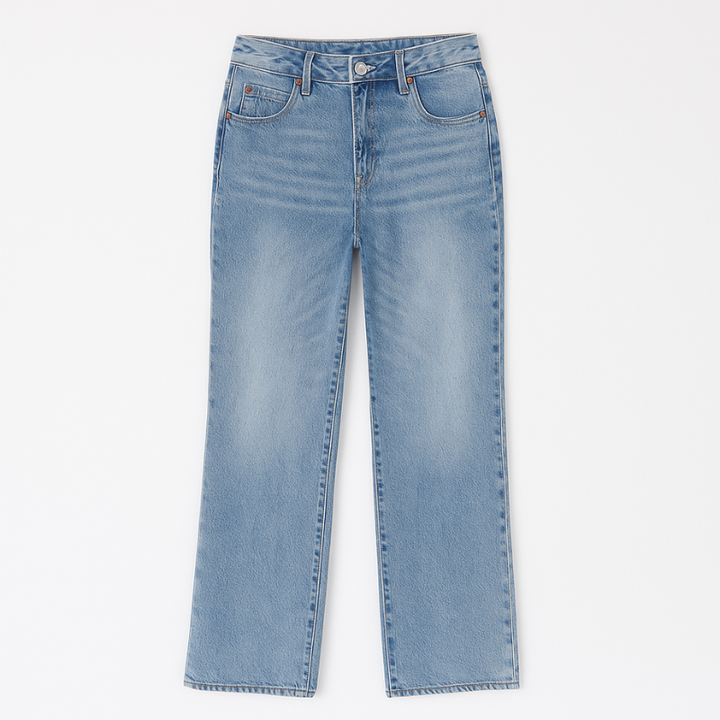 Women's low-rise baggy jeans