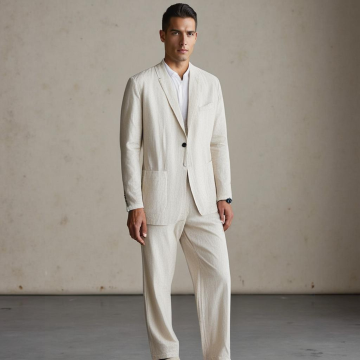 Jean et Marcel™ | Men's elegant two-piece linen suit