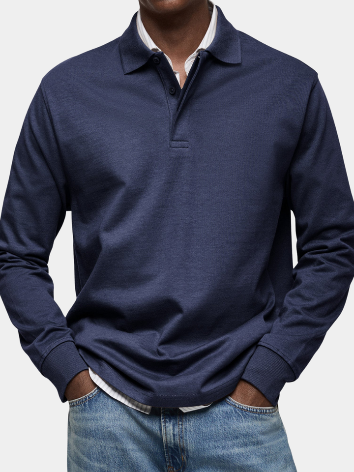 Mode Lumiére™ | Luxury Long-Sleeved Polo