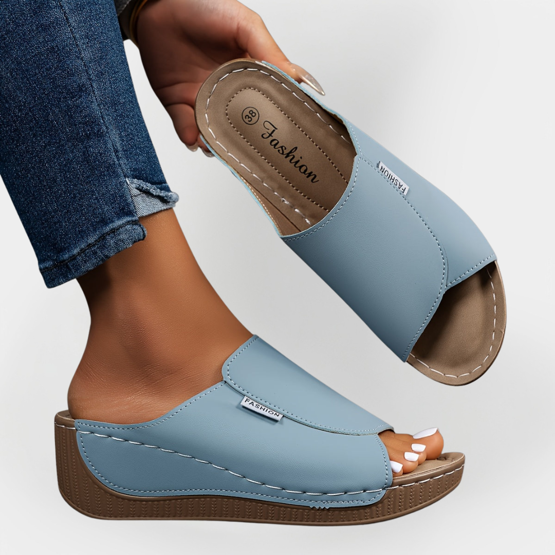 Mode Lumiére™ Orthopedic Leather Sandals