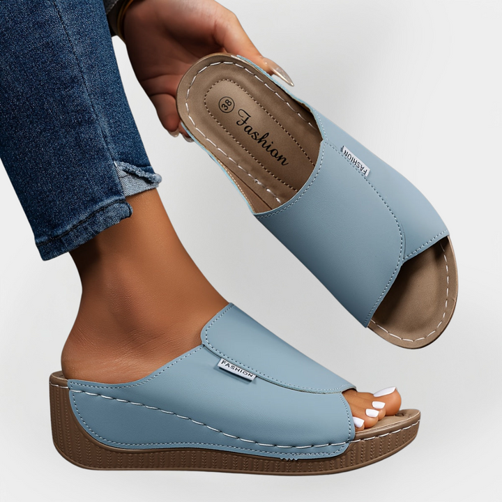 Mode Lumiére™ Orthopedic Leather Sandals