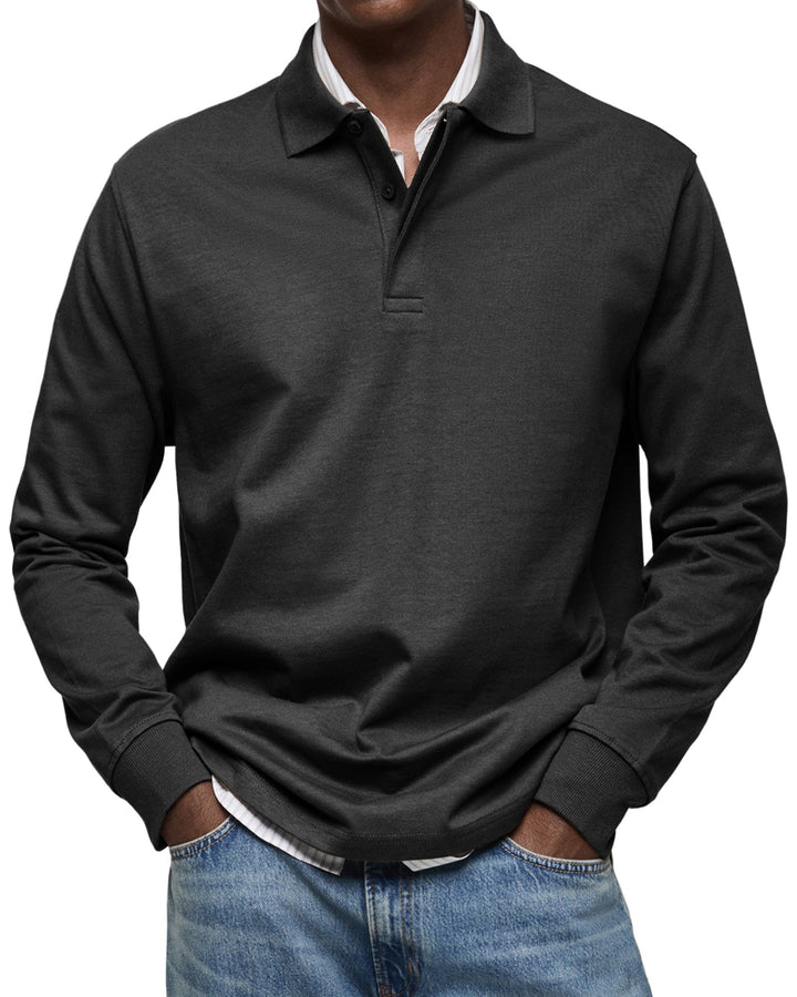 Mode Lumiére™ | Luxury Long-Sleeved Polo