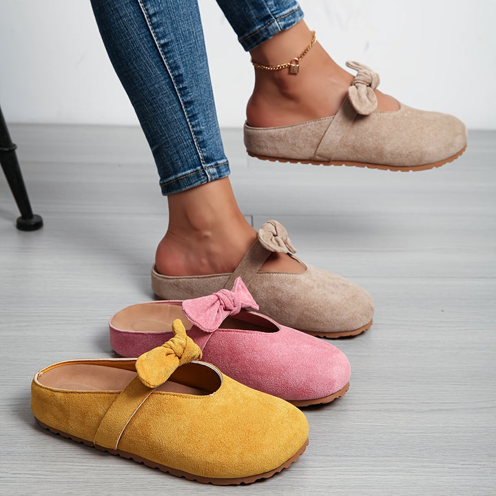 Almira | Soft Comfort Bow Clogs
