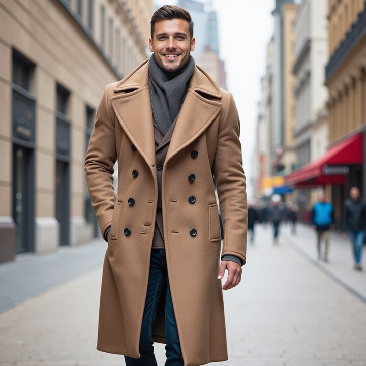 Velinor - Slim-fit Heritage Wool Pea Coat