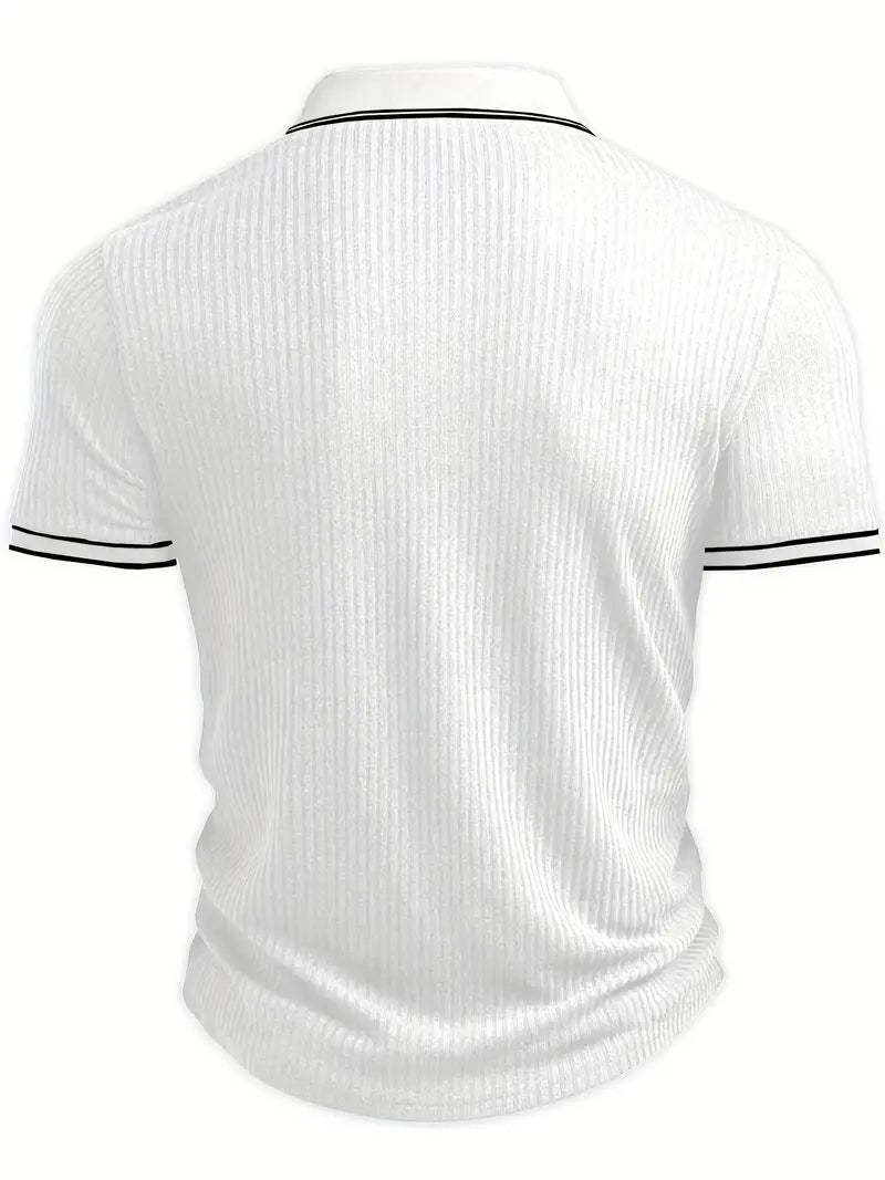 Mode Lumiére™| Elegant short-sleeved polo shirt