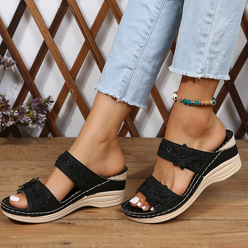 Mode Lumiére™| Rosalie Comfortable Wedge Sandals
