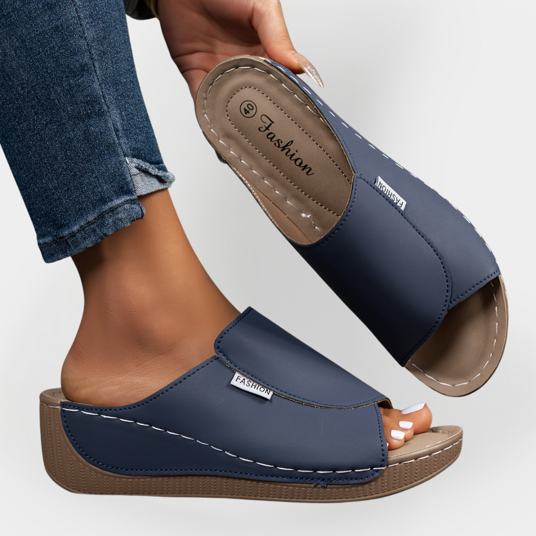 Mode Lumiére™ Orthopedic Leather Sandals