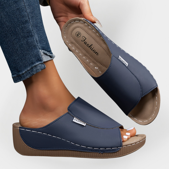 Mode Lumiére™ Orthopedic Leather Sandals