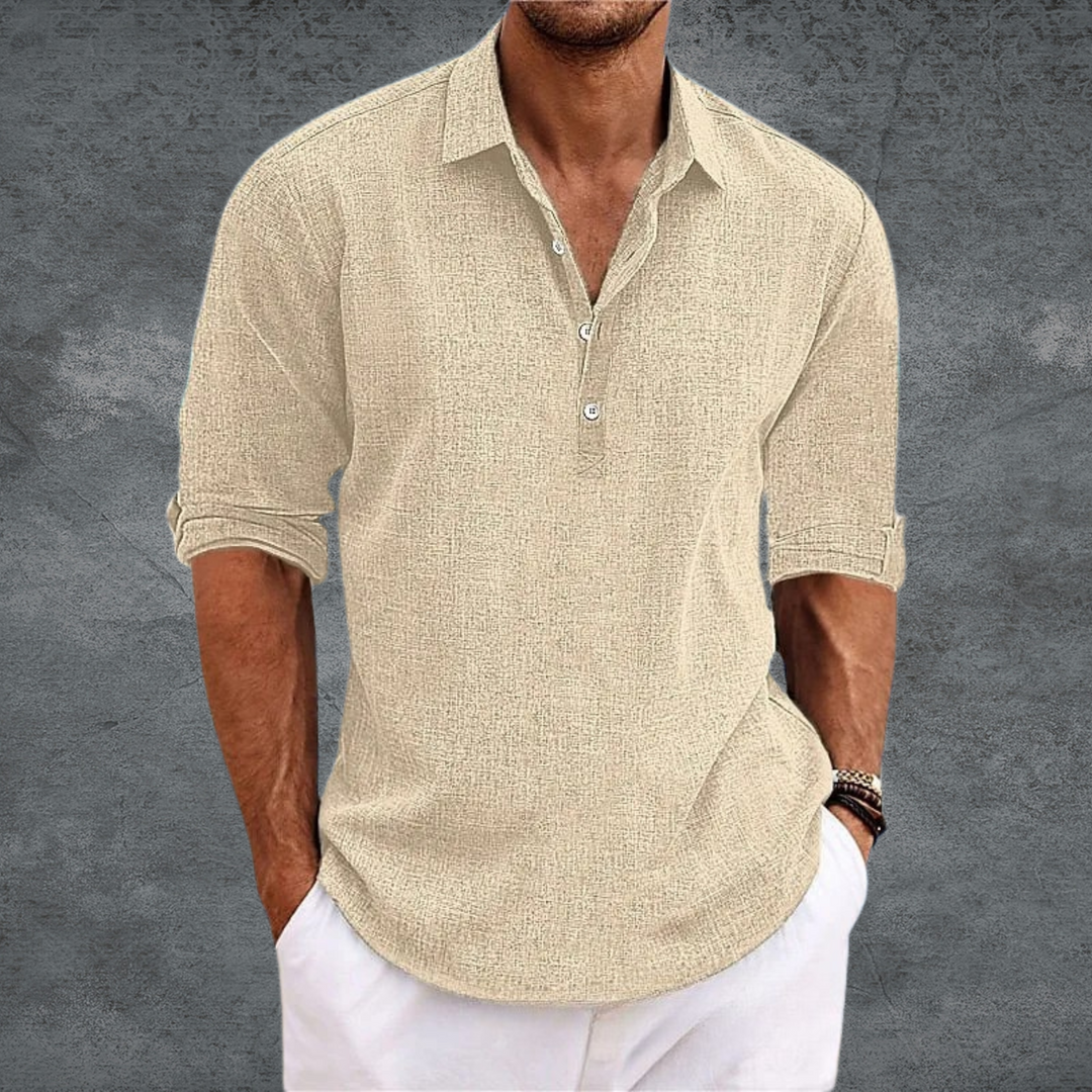Lumiere Fashion Minimalist Linen Shirt Elegant Summer Style