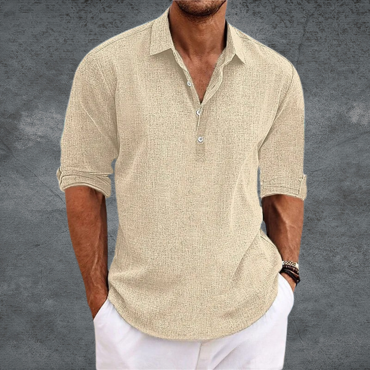 Lumiere Fashion Minimalist Linen Shirt Elegant Summer Style