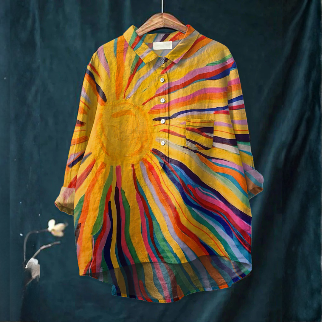 Mode Lumiére™ | Margaux Pattern Elegant Shirt
