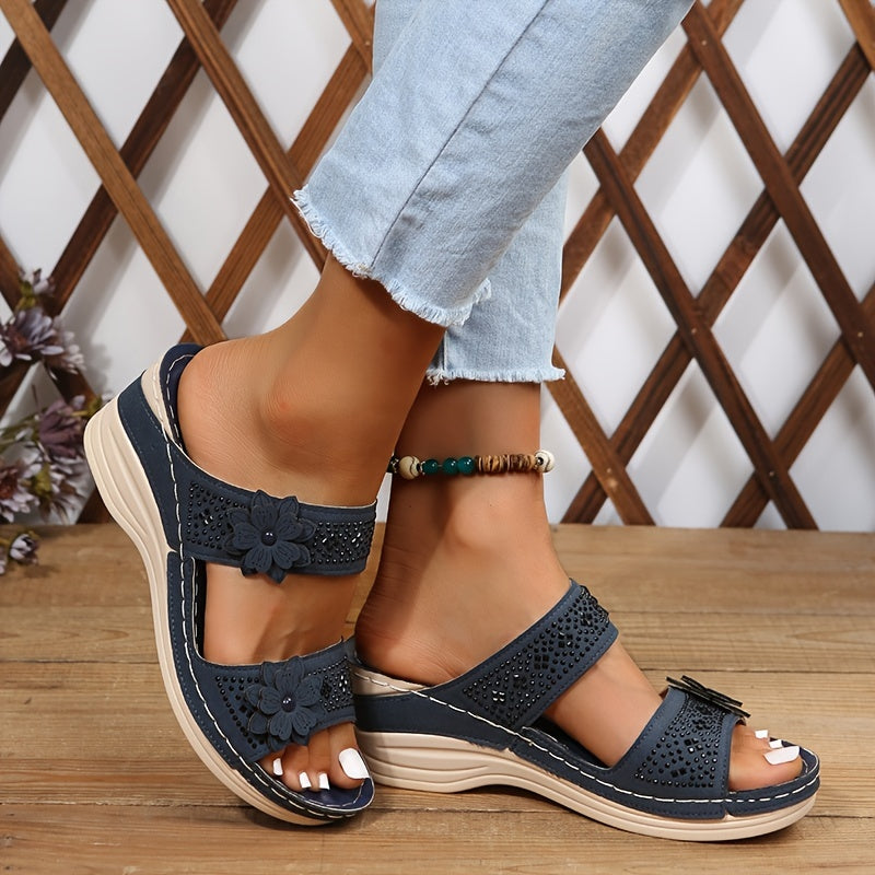 Mode Lumiére™| Rosalie Comfortable Wedge Sandals