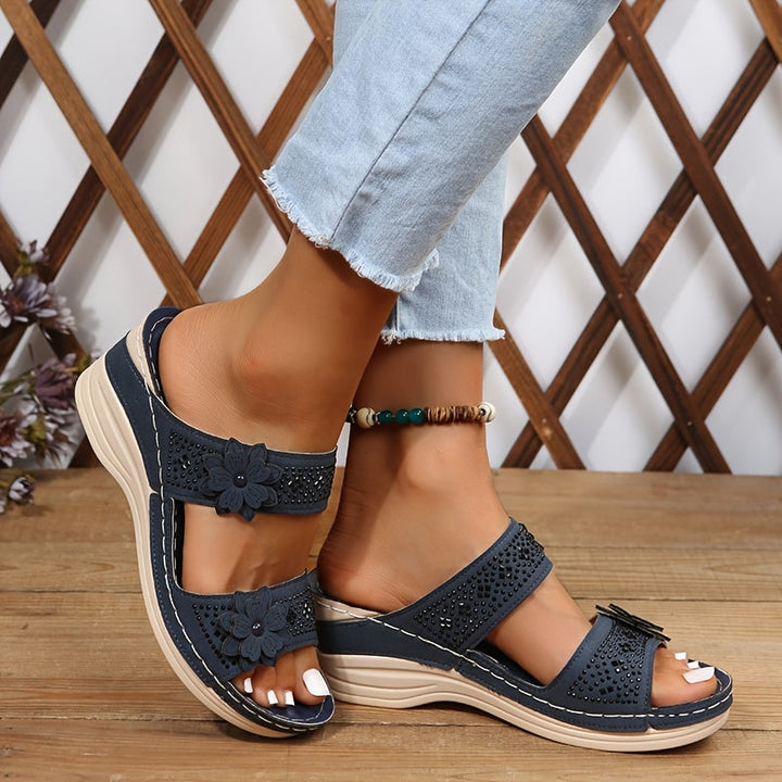 Mode Lumiére™| Rosalie Comfortable Wedge Sandals