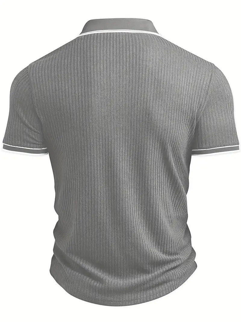Mode Lumiére™| Elegant short-sleeved polo shirt