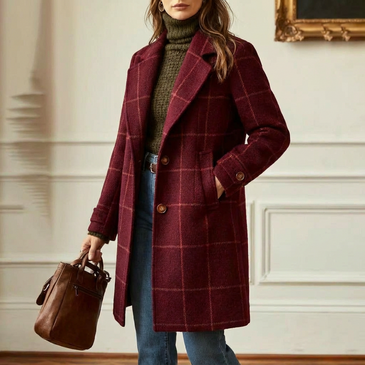 Arvae – Elegant checked coat
