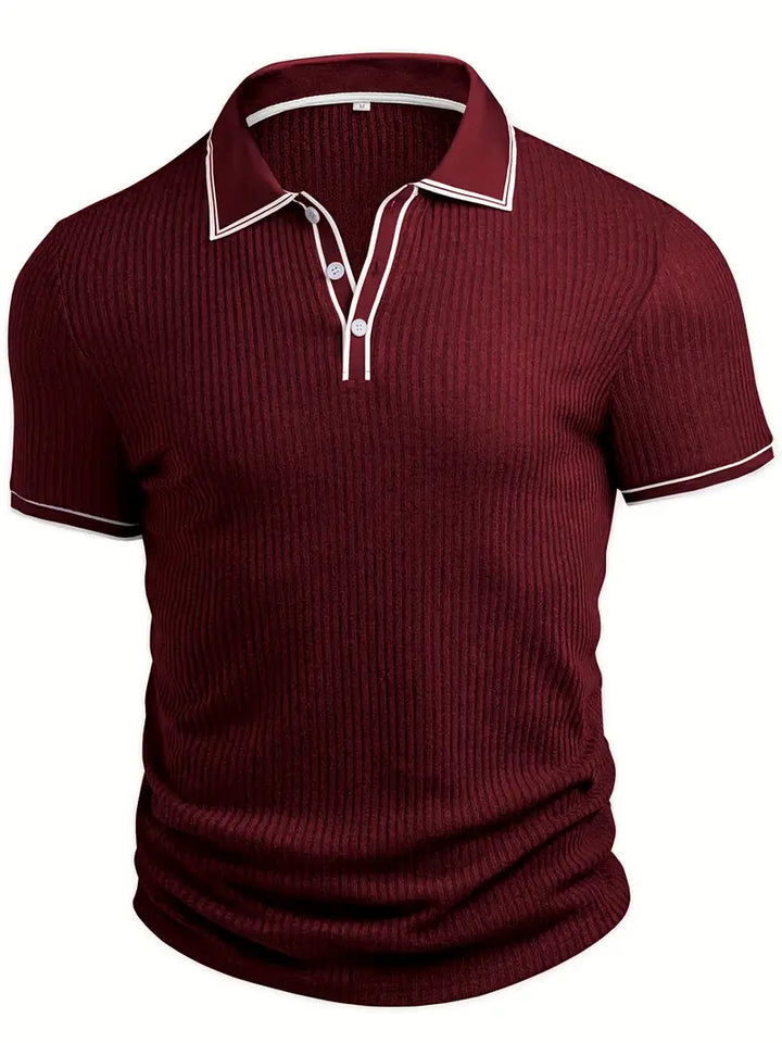Mode Lumiére™| Elegant short-sleeved polo shirt
