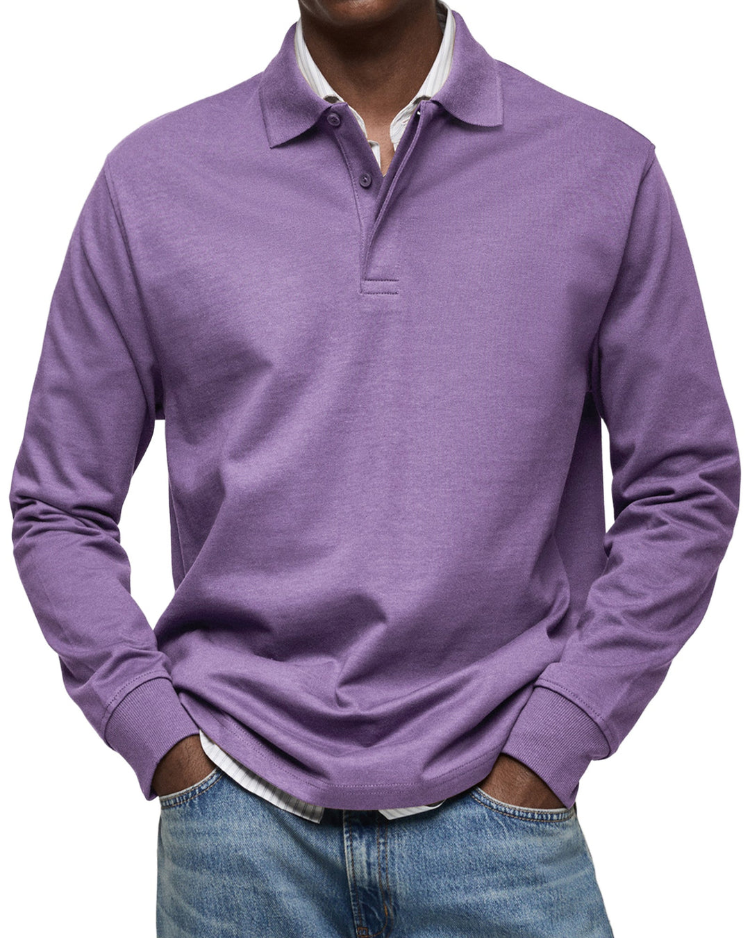 Mode Lumiére™ | Luxury Long-Sleeved Polo