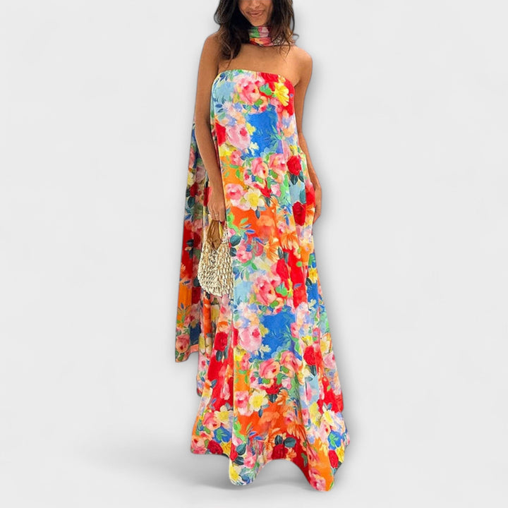 Harlow - Floral Off-The-Shoulder Maxi Dress
