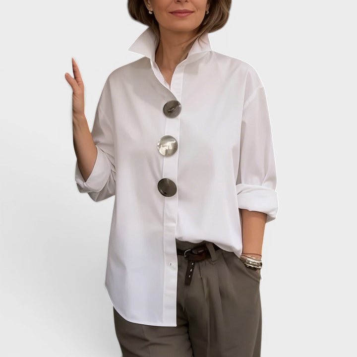 Elodie™ | Chic High-Neck Blouse