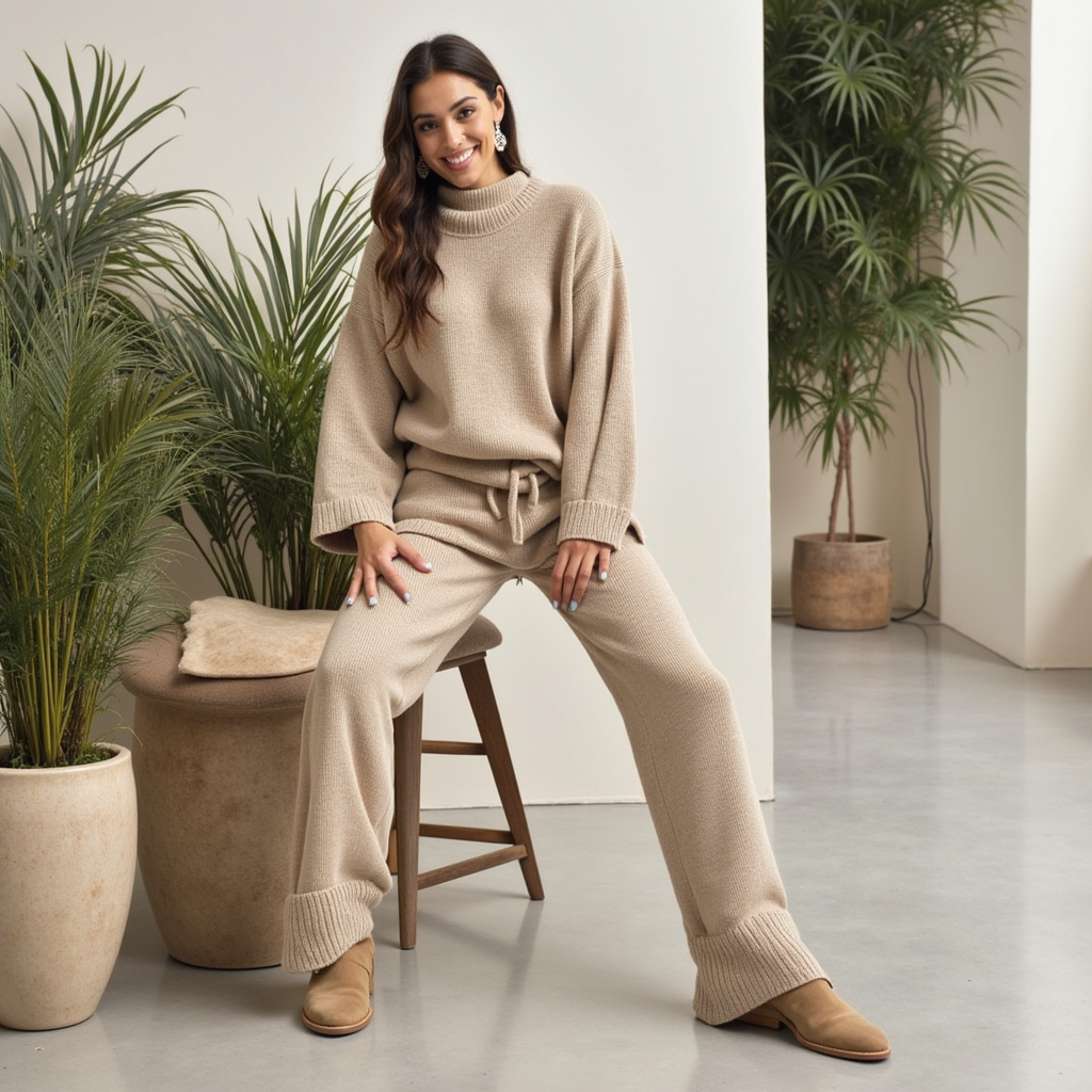 Velinor | Striped Knit Set