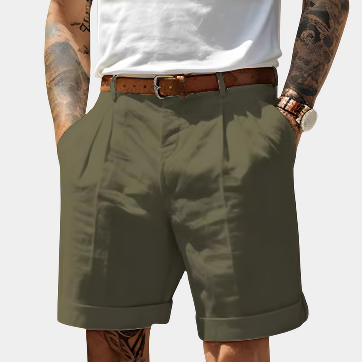 Mode Lumiére™| ELEGANT BREATHABLE COTTON BERMUDAS