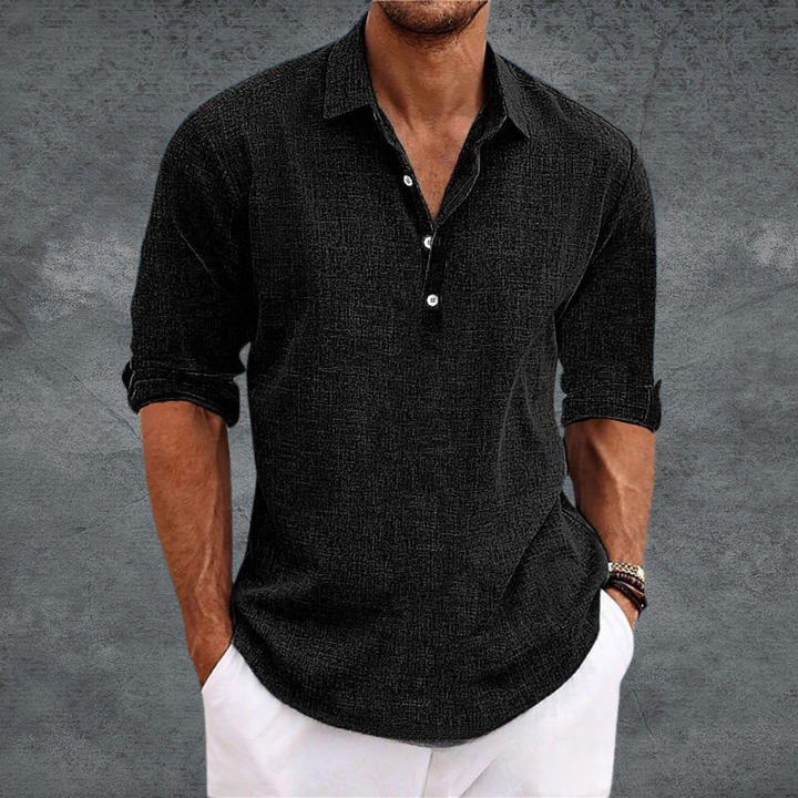 Lumiere Fashion Minimalist Linen Shirt Elegant Summer Style