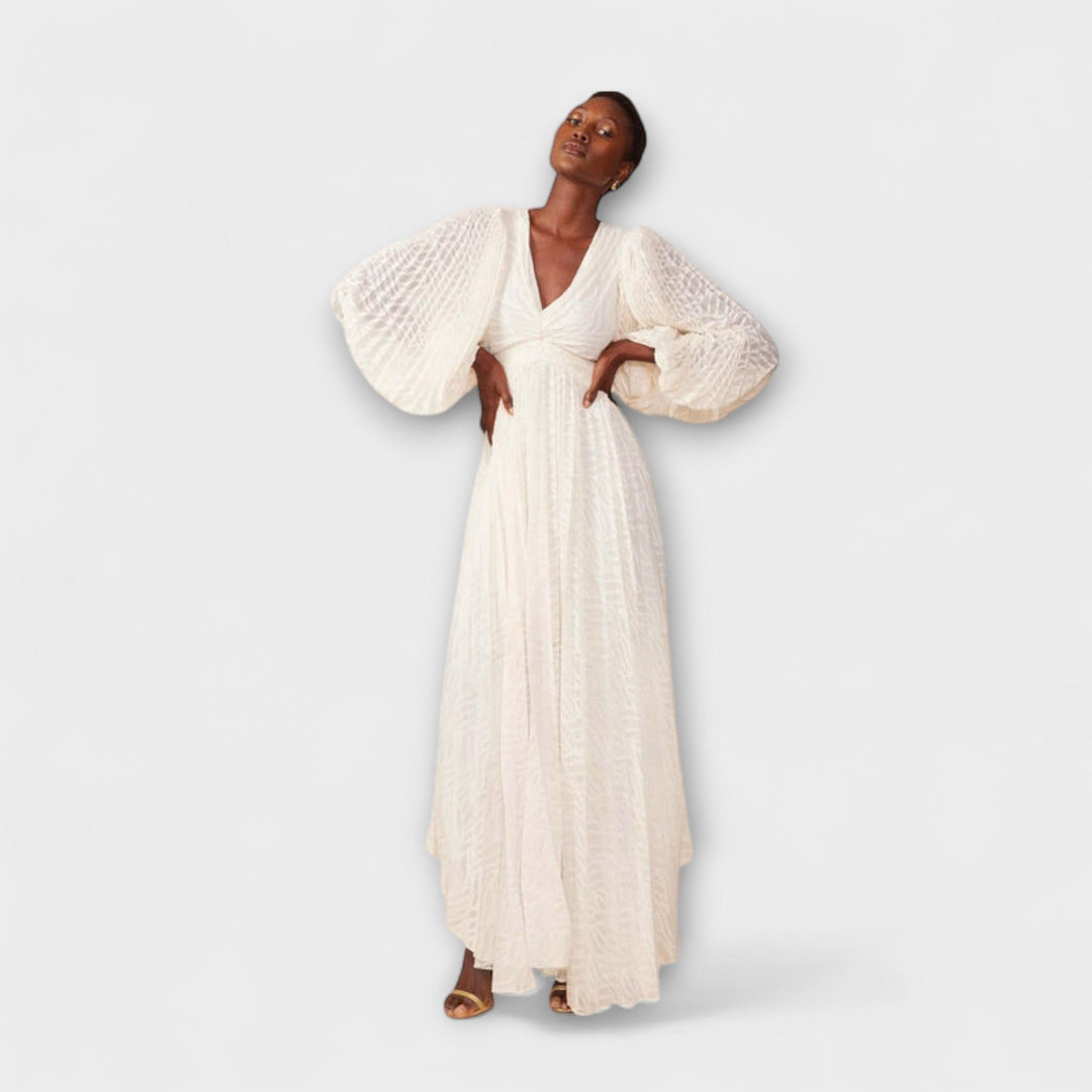 Elsa - Allegory Cream Maxi Dresses