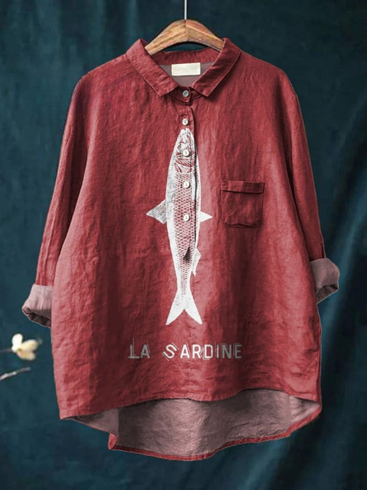 Mode Lumiére™| Elegant Adele Patterned Shirt
