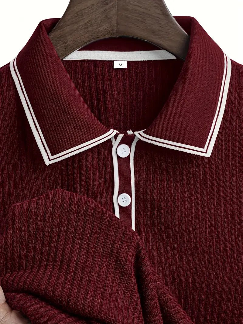 Mode Lumiére™| Elegant short-sleeved polo shirt
