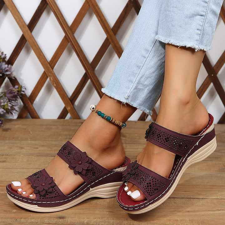 Mode Lumiére™| Rosalie Comfortable Wedge Sandals