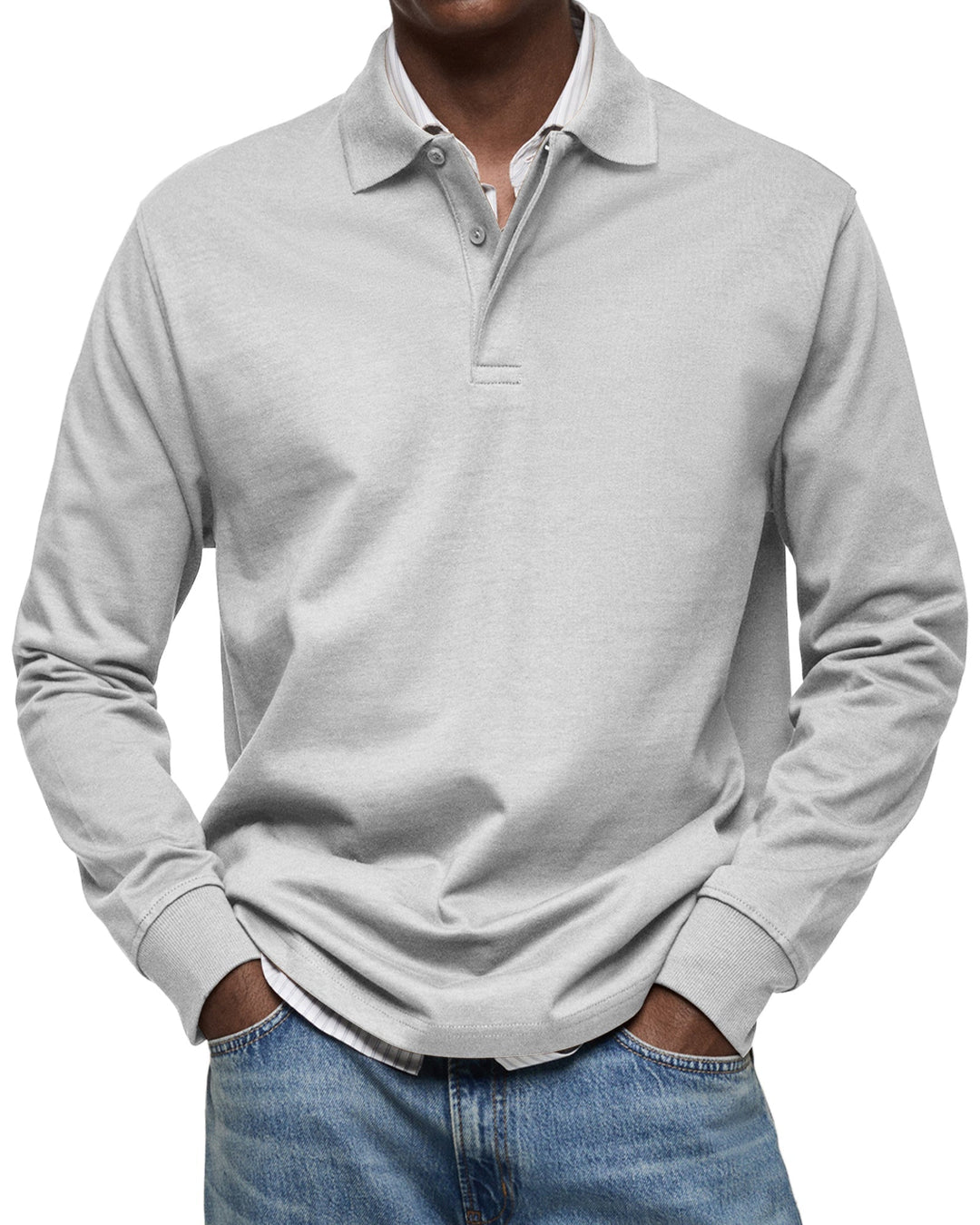 Mode Lumiére™ | Luxury Long-Sleeved Polo