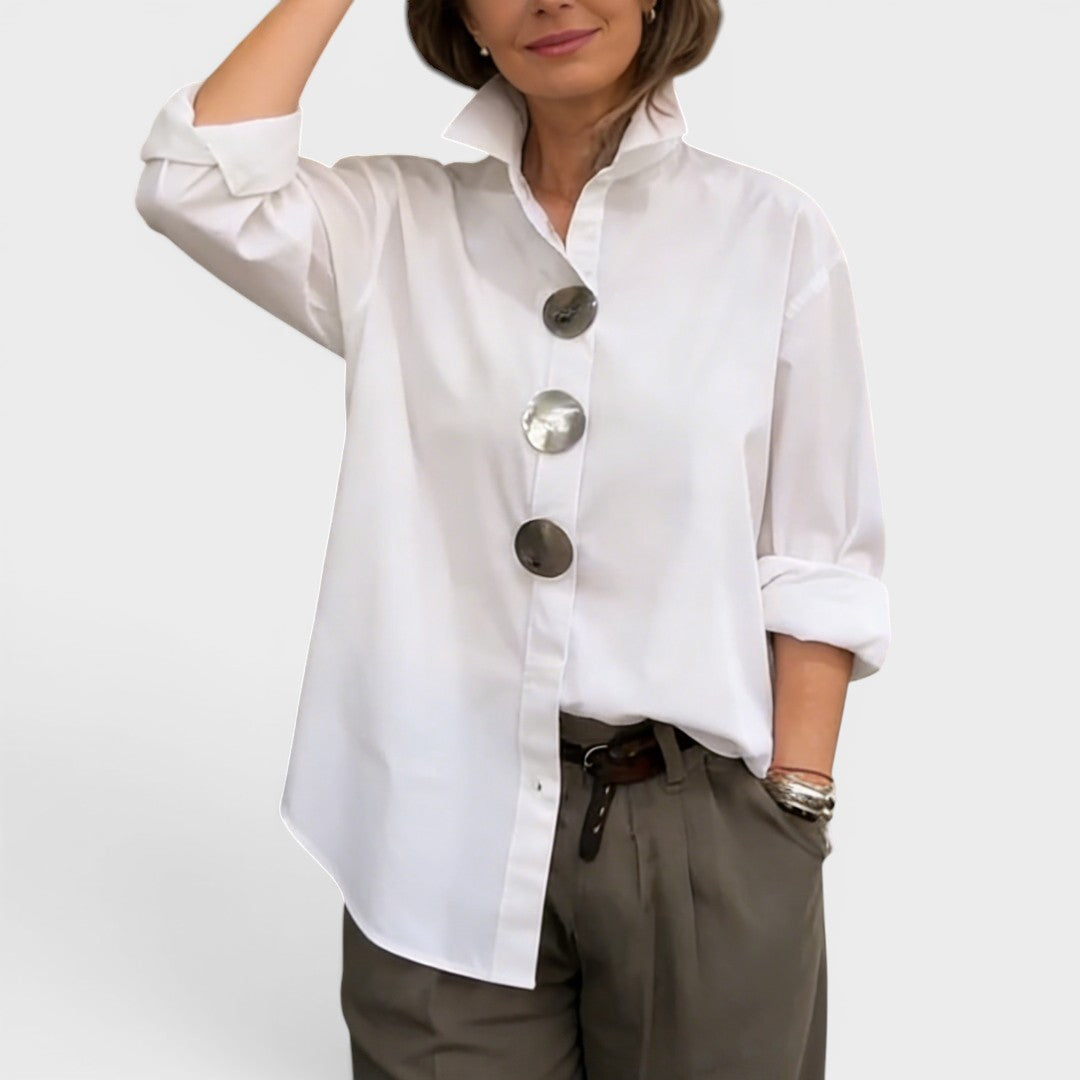 Elodie™ | Chic High-Neck Blouse