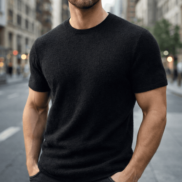 LAURENT MONACO | MEN'S REFINED KNIT T-SHIRT