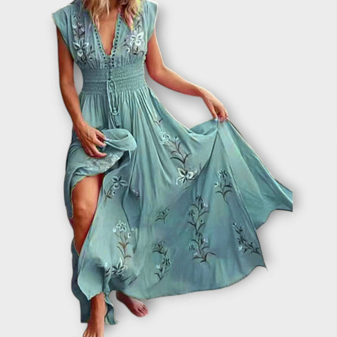 Mode Lumiére™ Felizia – Boho Dress with Enchanting Embroidery